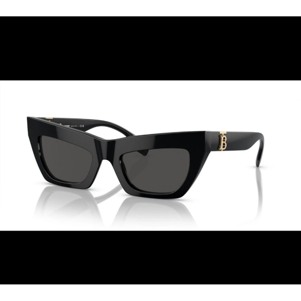 Burberry BE4405 300187 Sunglasses Black Frame Dark Grey Lens 51mm - Picture 2 of 12